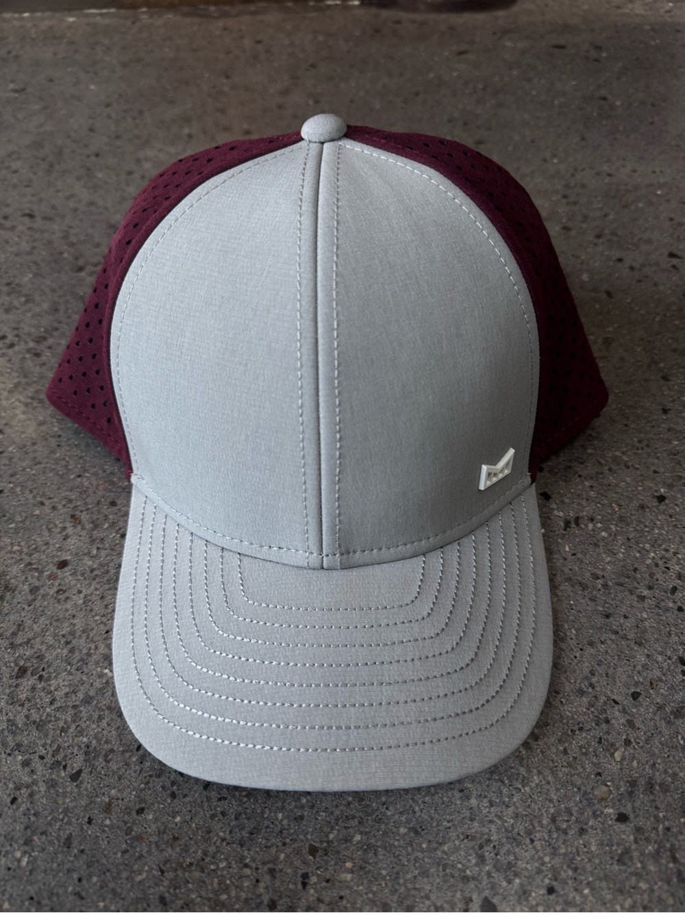 Melin Hydro A Game Hat in Grey Burgundy